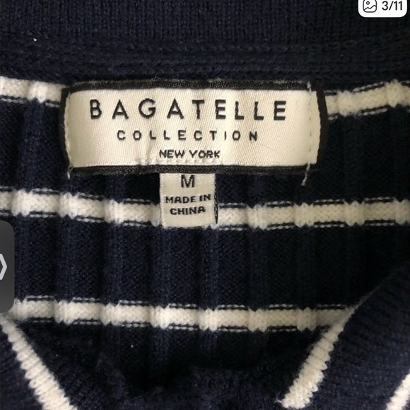 Bagatelle New York Navy Striped Set Size M - Picture 8 of 8